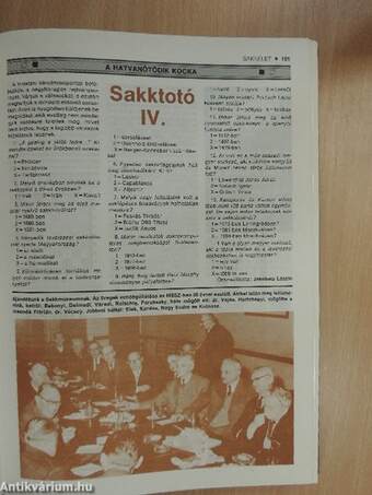 Sakkélet 1972. január-december/1973. január-december