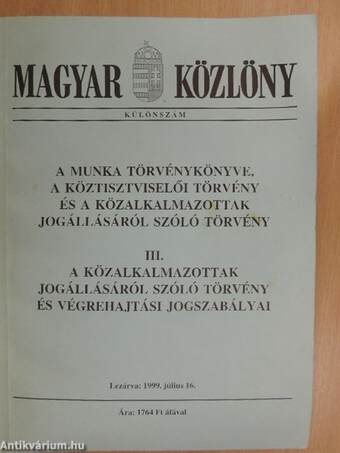 Magyar Közlöny különszám