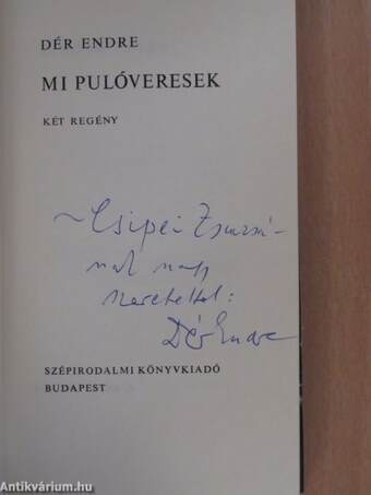 Mi pulóveresek (dedikált példány)