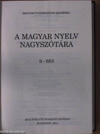 A magyar nyelv nagyszótára III.