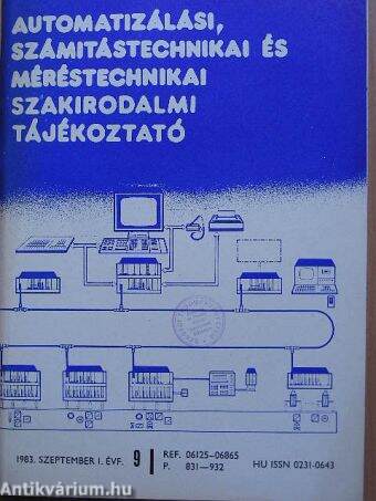 Automatizálási, számítástechnikai és méréstechnikai szakirodalmi tájékoztató 1983. szeptember