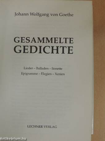 Gesammelte Gedichte