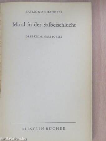 Mord in der Salbeischlucht