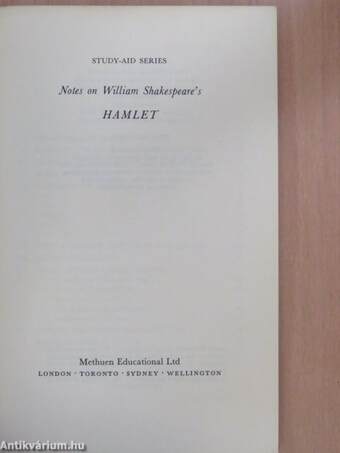 Notes on William Shakespeare's Hamlet