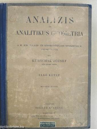 Analizis és analitikus geometria I.