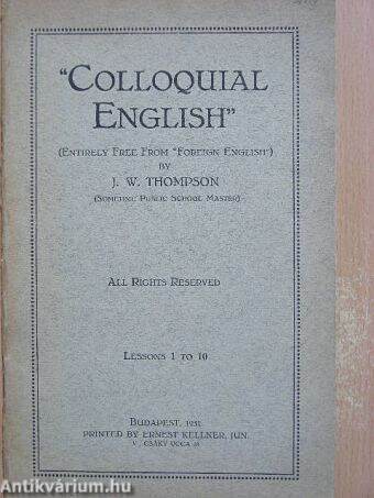 "Colloquial English" 1-10