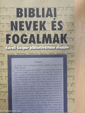 Bibliai nevek és fogalmak