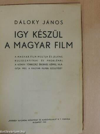 Igy készül a magyar film