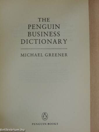 The Penguin Business Dictionary