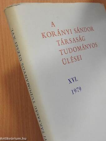 A Korányi Sándor Társaság tudományos ülései XVI.