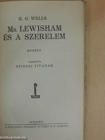 Mr. Lewisham és a szerelem