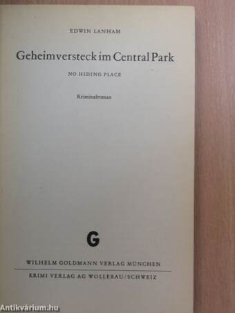 Geheimversteck im Central Park