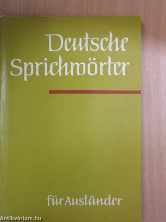 Deutsche Sprichwörter für Ausländer