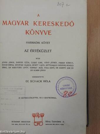 A magyar kereskedő könyve III.