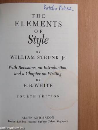 The Elements of Style