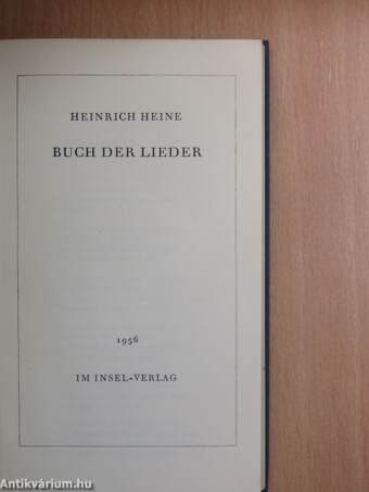 Buch der Lieder