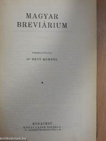 Magyar breviárium
