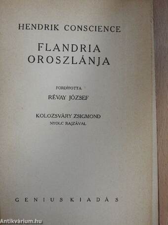 Flandria oroszlánja