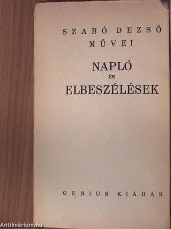 Napló és elbeszélések