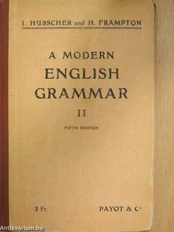 A Modern English Grammar II.