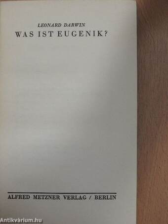 Was ist Eugenik?