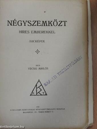 Négyszemközt hires emberekkel