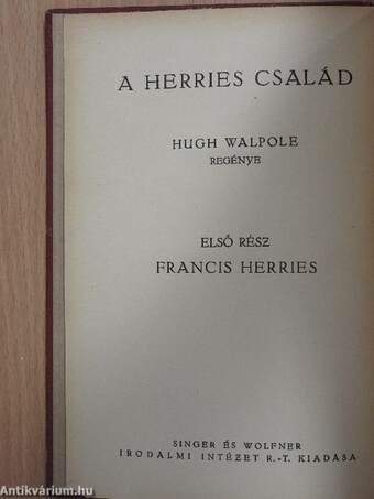 A Herries család I-VIII.