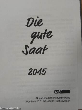 Die gute Saat 2015