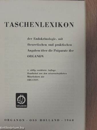 Taschenlexikon der Endokrinologie