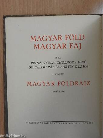 Magyar föld, magyar faj I.