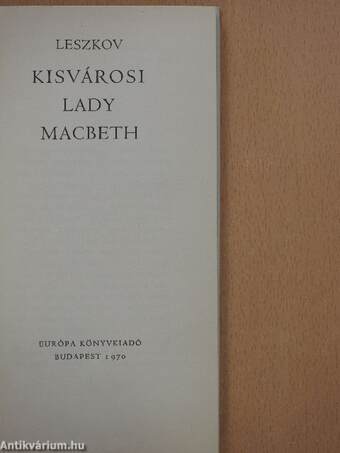 Kisvárosi Lady Macbeth