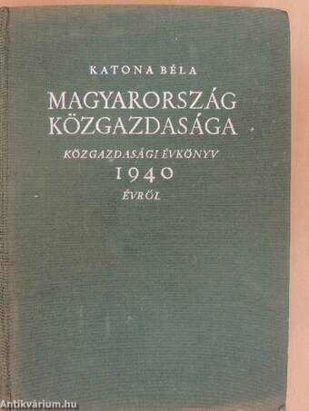 Magyarország közgazdasága 1940