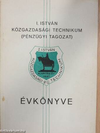 I. István közgazdasági technikum évkönyve az 1962-63 tanévről