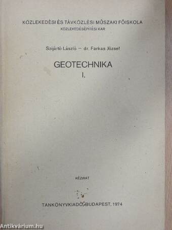 Geotechnika I.