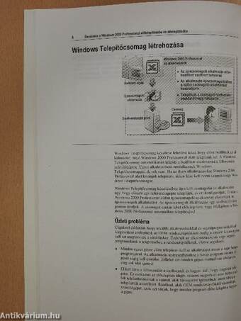 A Microsoft Windows 2000 Professional előtelepítése és áttelepítése