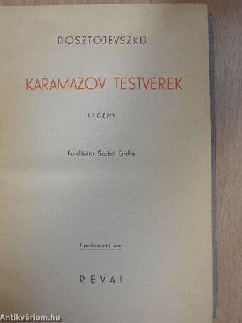 Karamazov testvérek I-II.