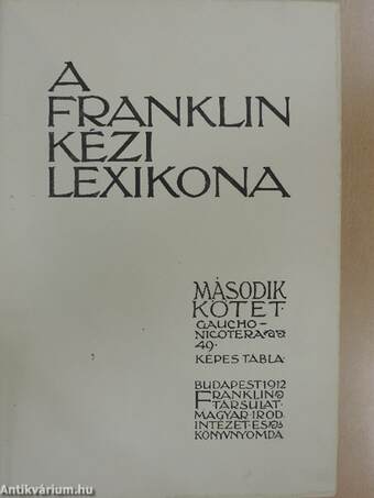 A Franklin kézi lexikona II. (töredék)