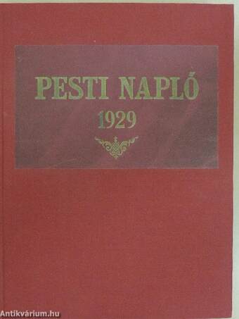 Pesti Napló Ingyenes Képes Műmelléklet 1929. (nem teljes évfolyam)