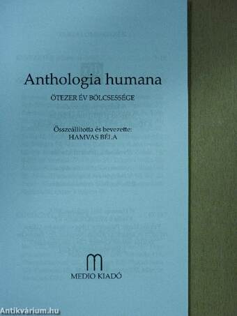 Anthologia humana - Ötezer év bölcsessége