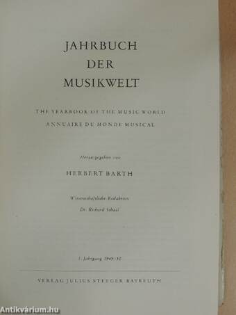 Jahrbuch der Musikwelt