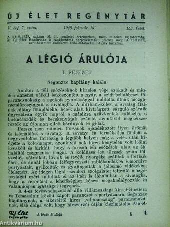 Hadüzenet/Pozsonyi futár/A montellói üteg legendája/Verduni malom/A kisértés hegye/A kieli matróz/A légió árulója/Irving Gordon feltámadása/Otranto/A texasi kocsma/Az éjféli hajó