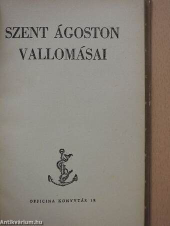 Szent Ágoston vallomásai 