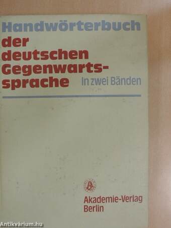 Handwörterbuch der deutschen Gegenwartssprache I-II.