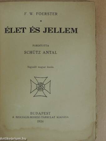 Élet és jellem