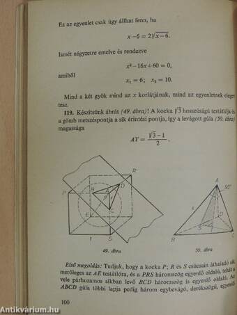 Egyetemi felvételi feladatok matematikából I.