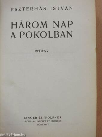 Három nap a pokolban