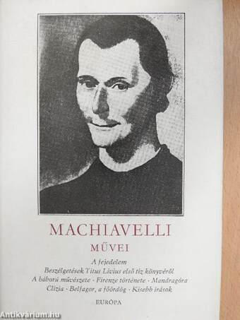 Niccoló Machiavelli művei II.