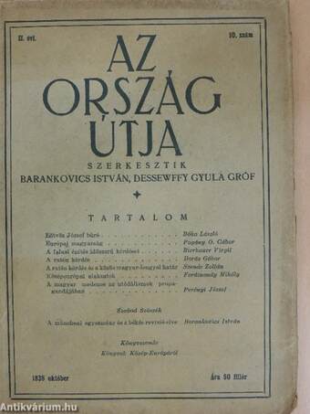 Az ország útja 1938. október