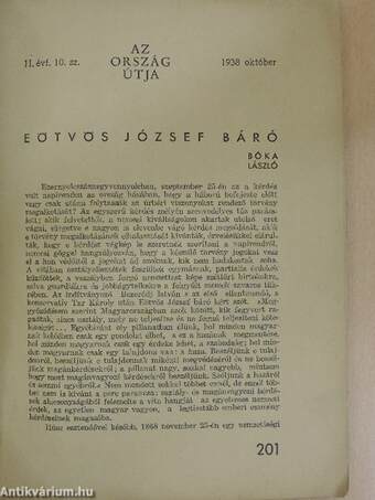 Az ország útja 1938. október