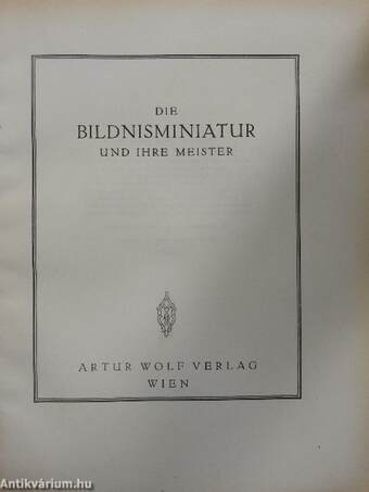 Die englische Bildnisminiatur